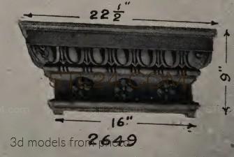 Кронштейны (CORBEL_0980 -  | 3D model 3DSMAX / OBJ / STL) 3D модель для ЧПУ станка